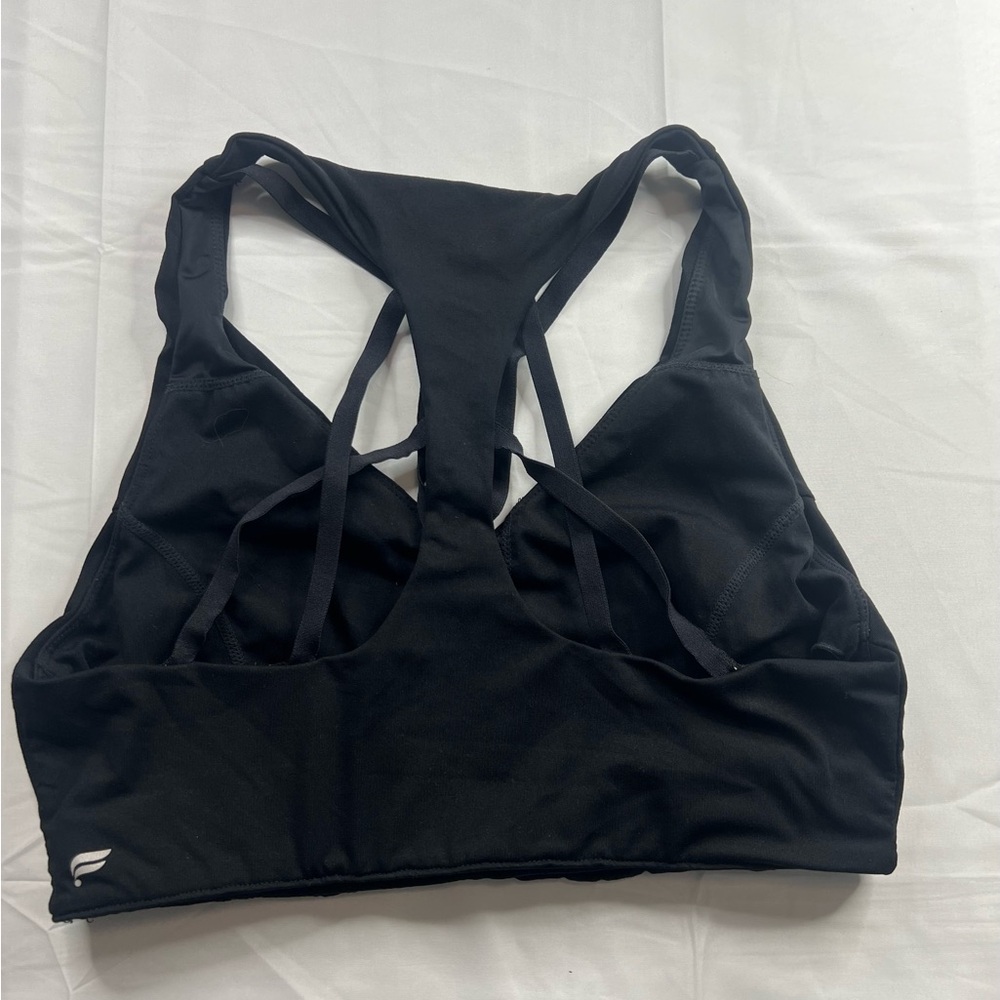 Fabletics Strappy Black Sports Bra